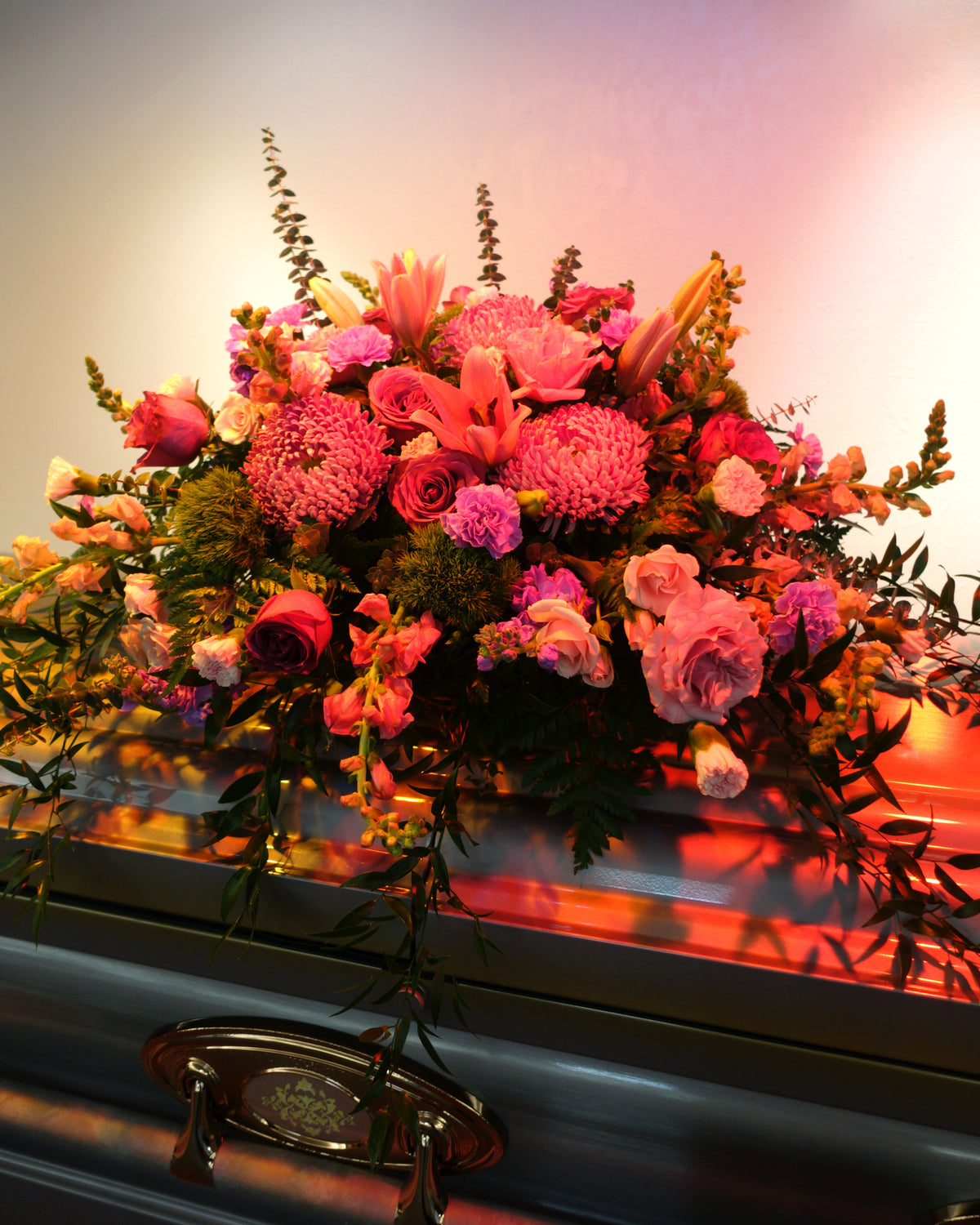 Sympathy Flowers Casket Piece image 0