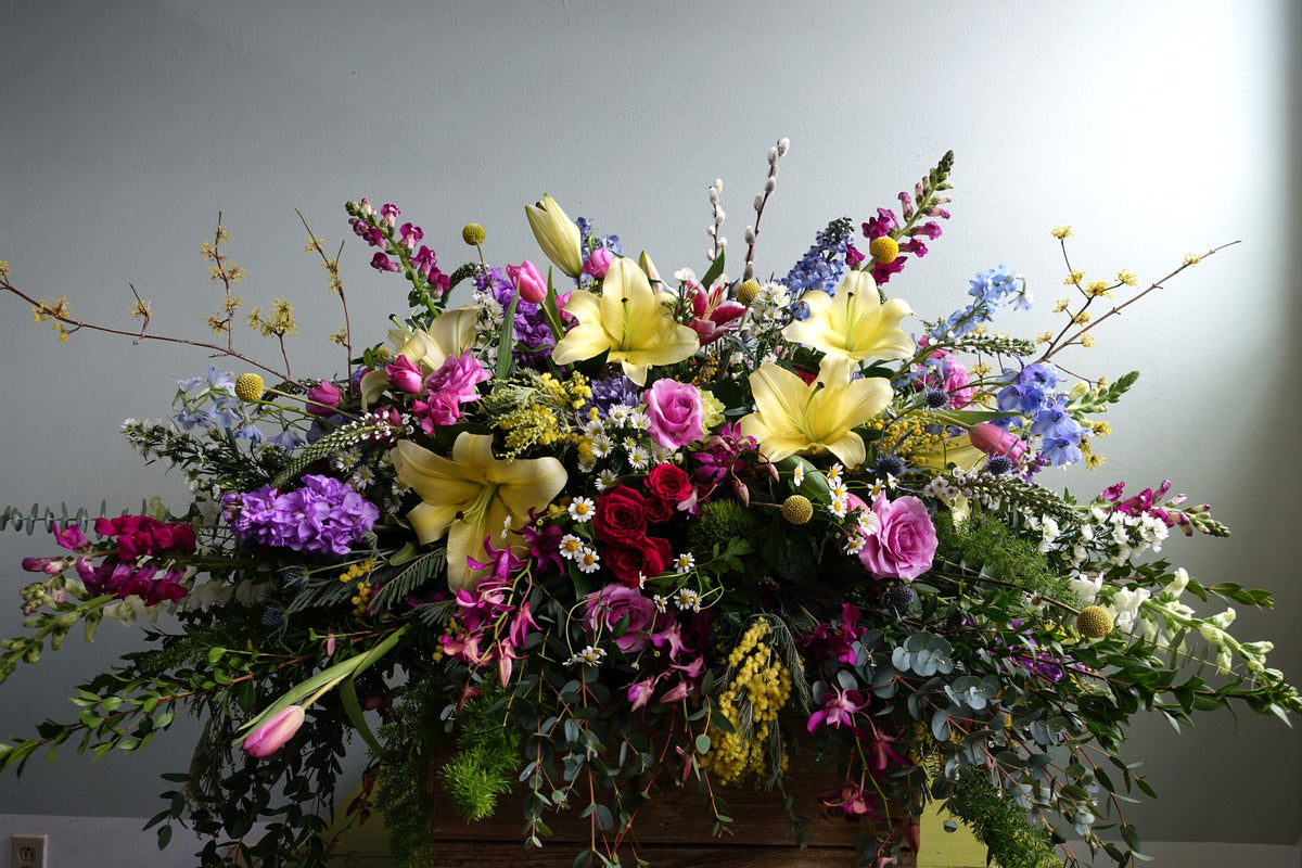 Sympathy Flowers Casket Piece image 2