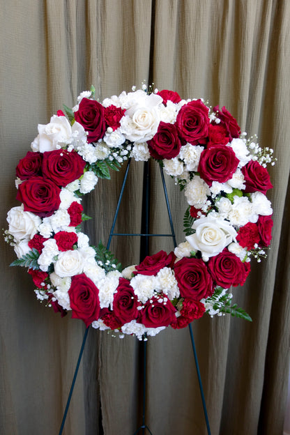 Sympathy Flowers Floral Wreath image 4
