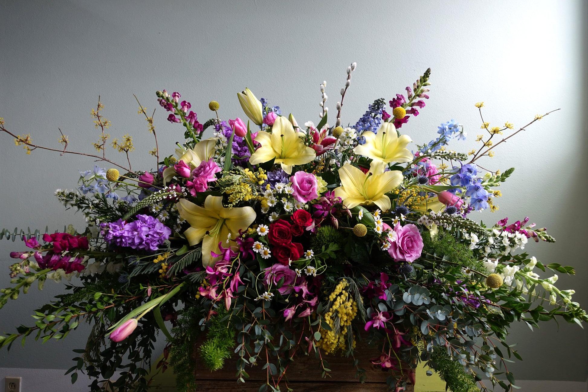 Sympathy Flowers Casket Piece image 2