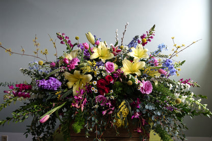 Sympathy Flowers Casket Piece image 2