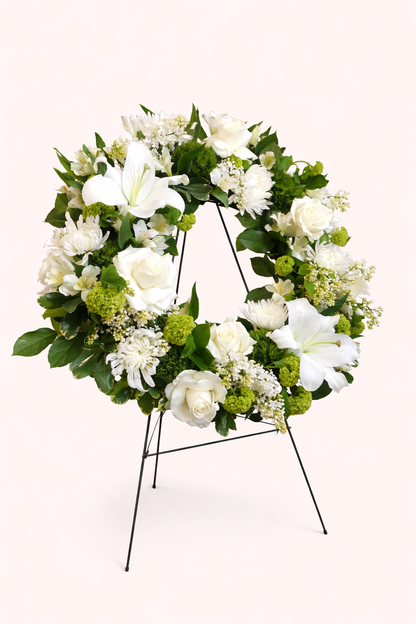 Sympathy Flowers Floral Wreath