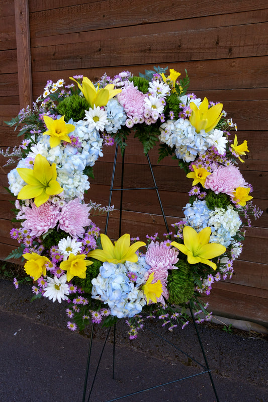 Sympathy Flowers Floral Wreath image 1