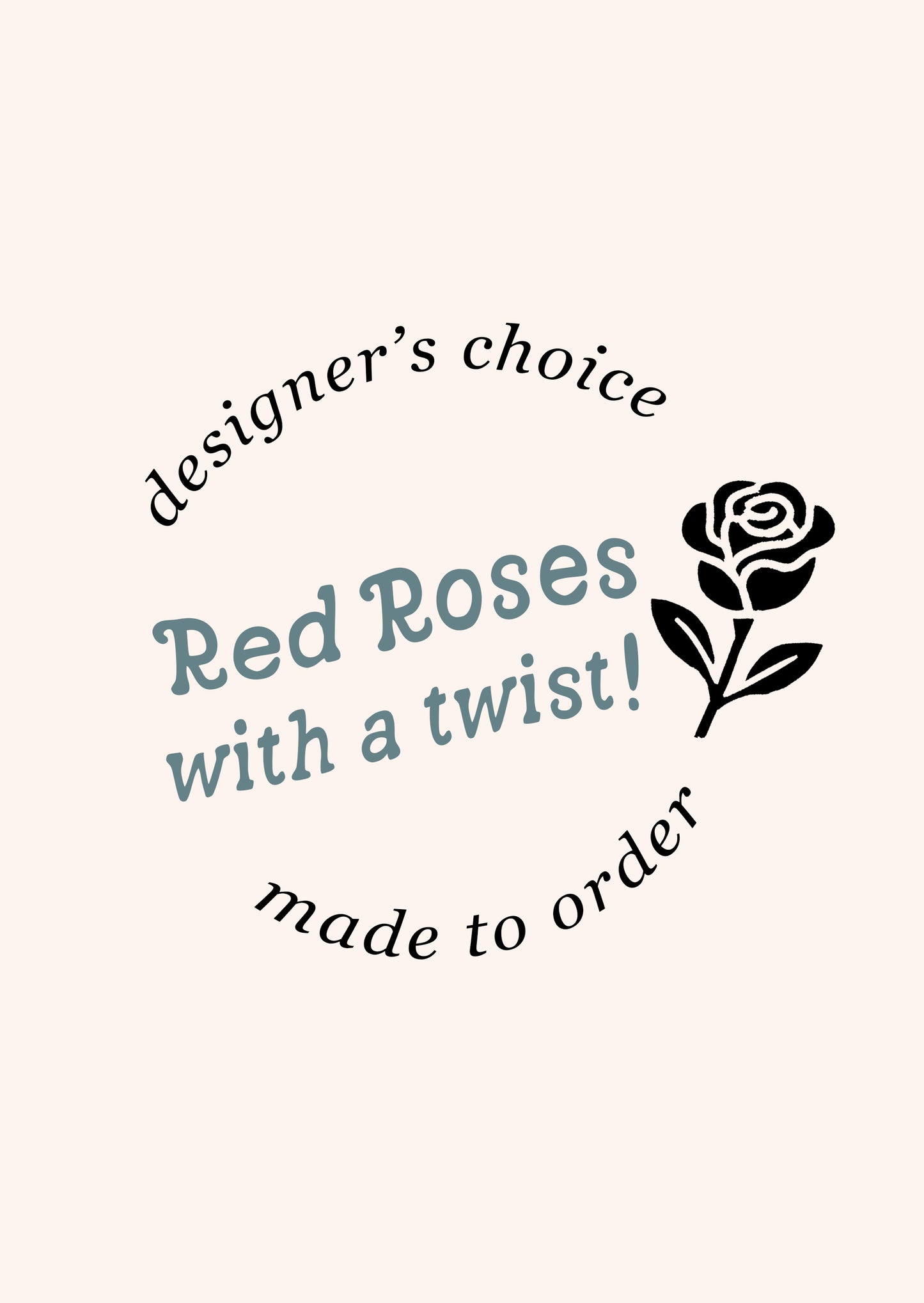 Vased Red Roses With A Twist